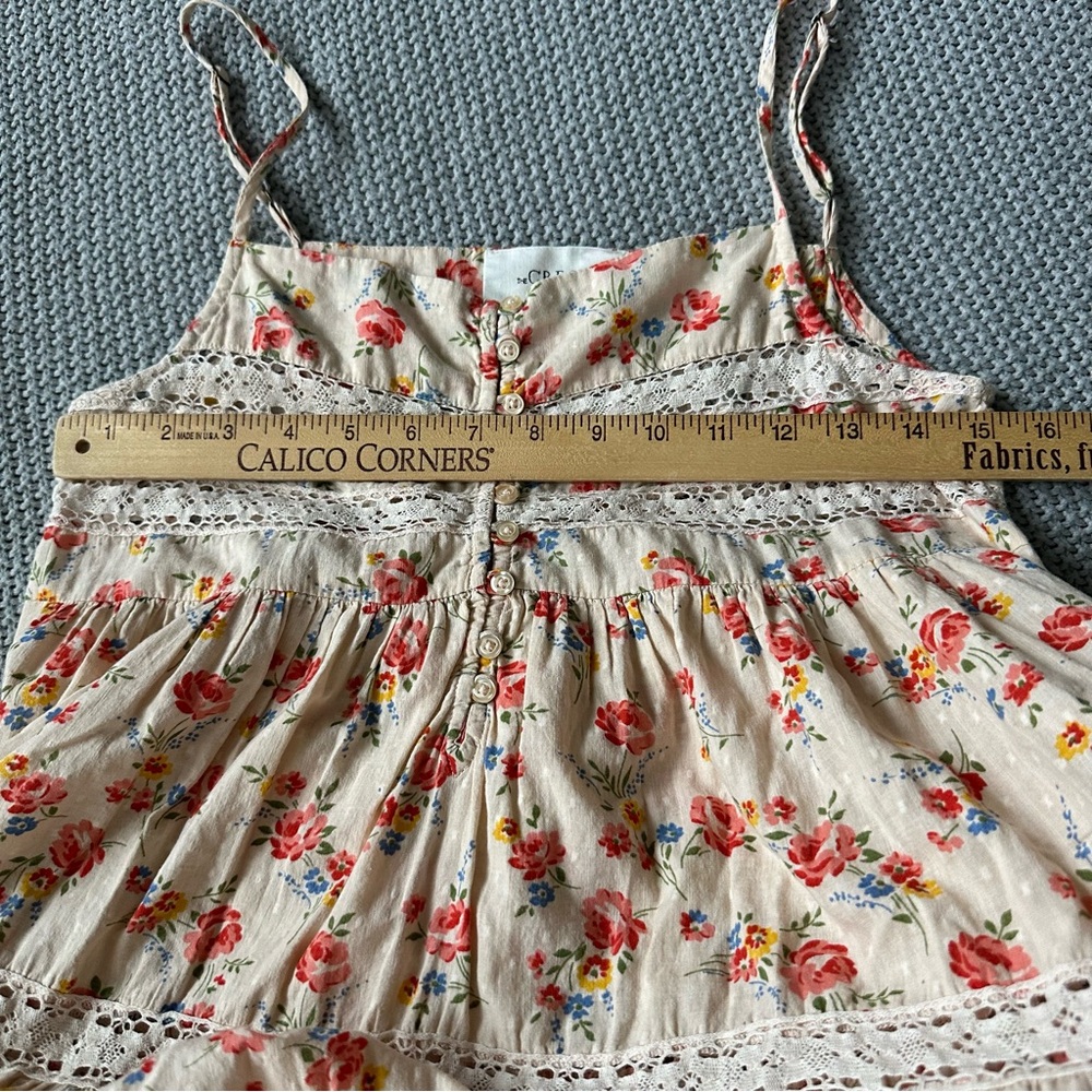 The Great. Serenade Dress in Pale Pink Kerchief Rose Print - Picture 8 of 17